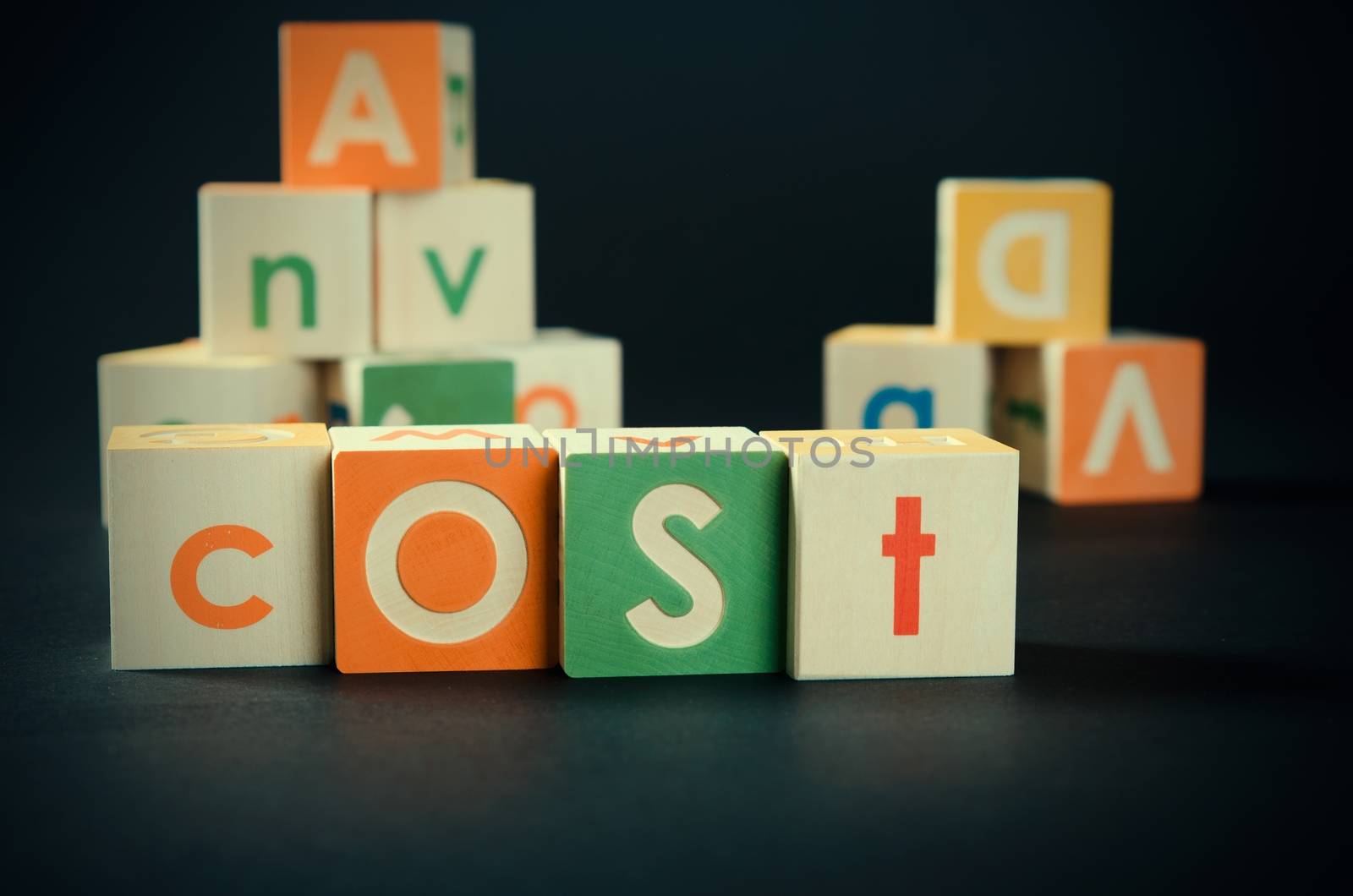 COST word with colorful blocks by simpson33