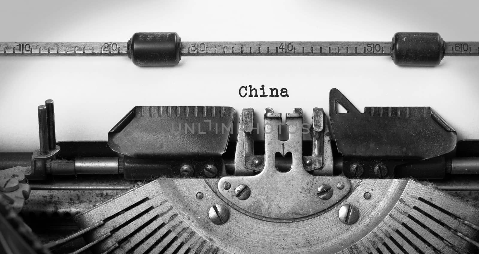 Old typewriter - China by michaklootwijk