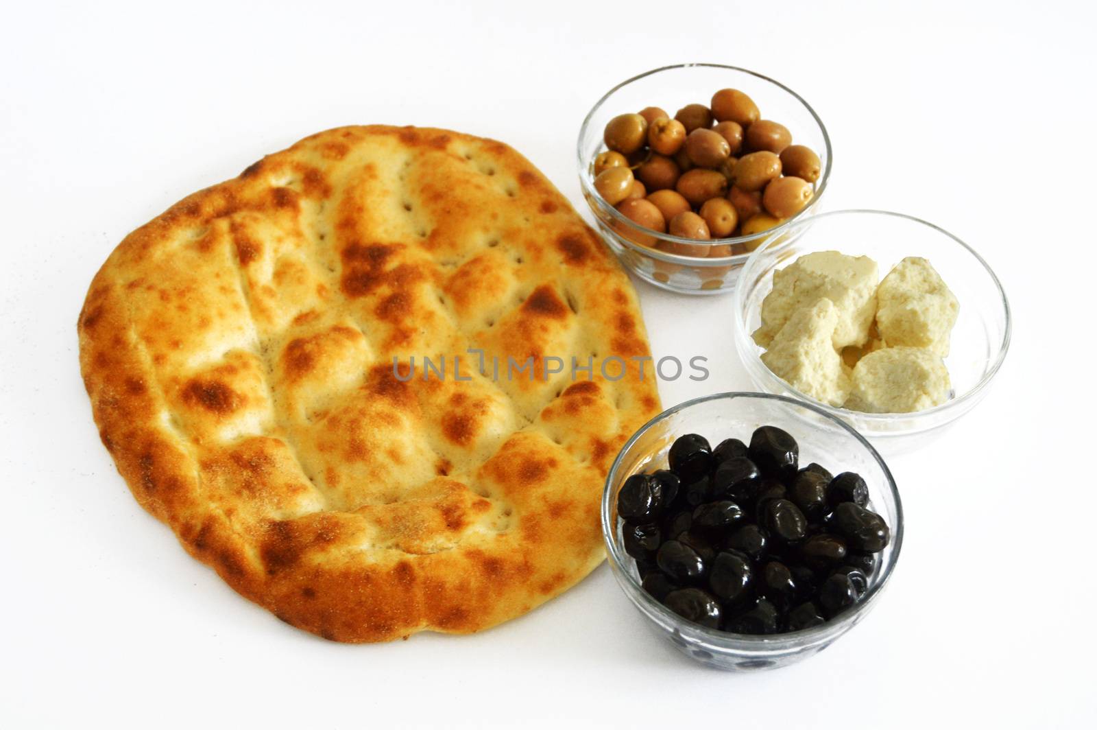 The most beautiful and best white background on breakfast with pide olives and cheese pictures