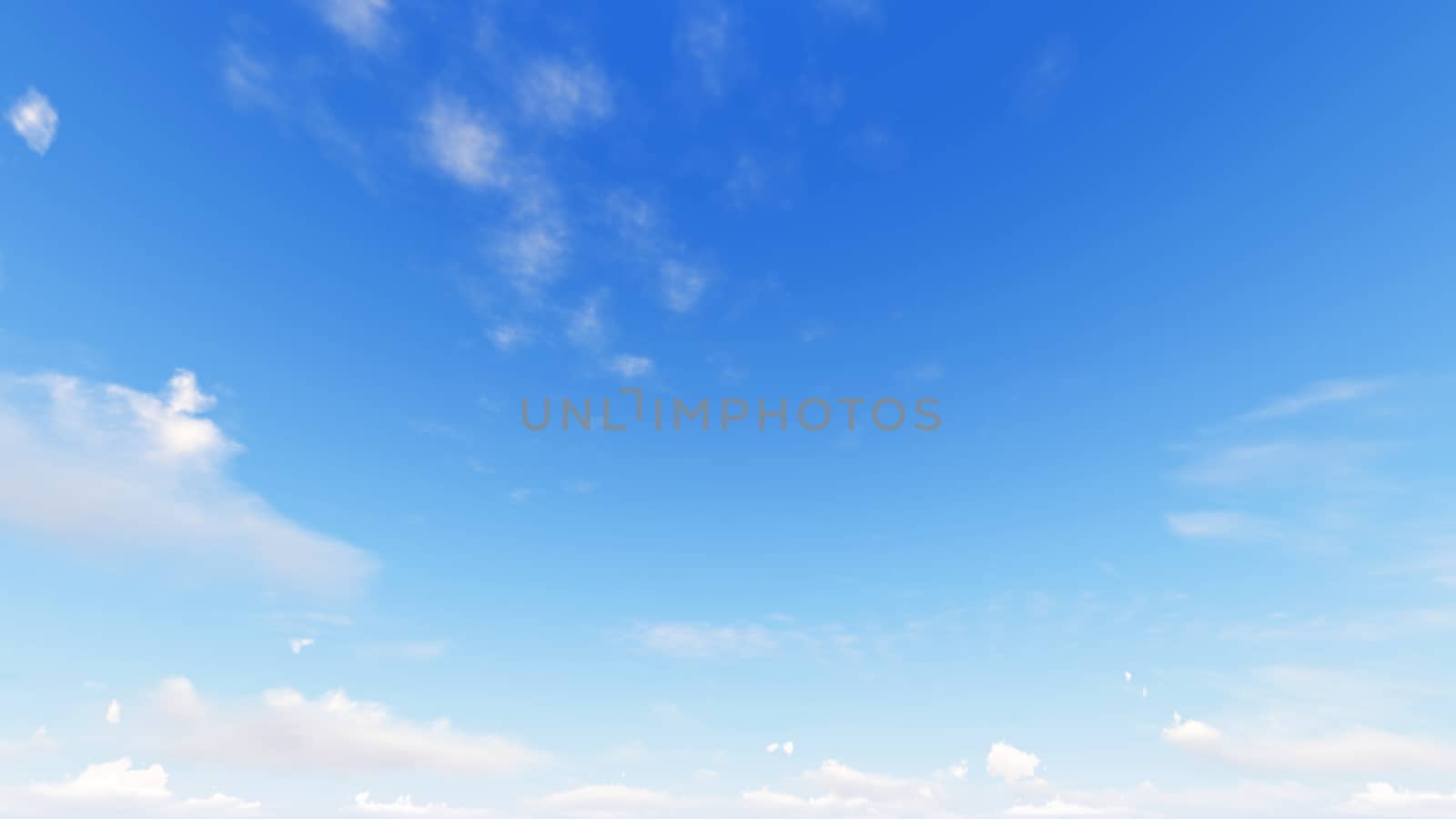 Cloudy blue sky abstract background, blue sky background with tiny clouds, 3d rendering

