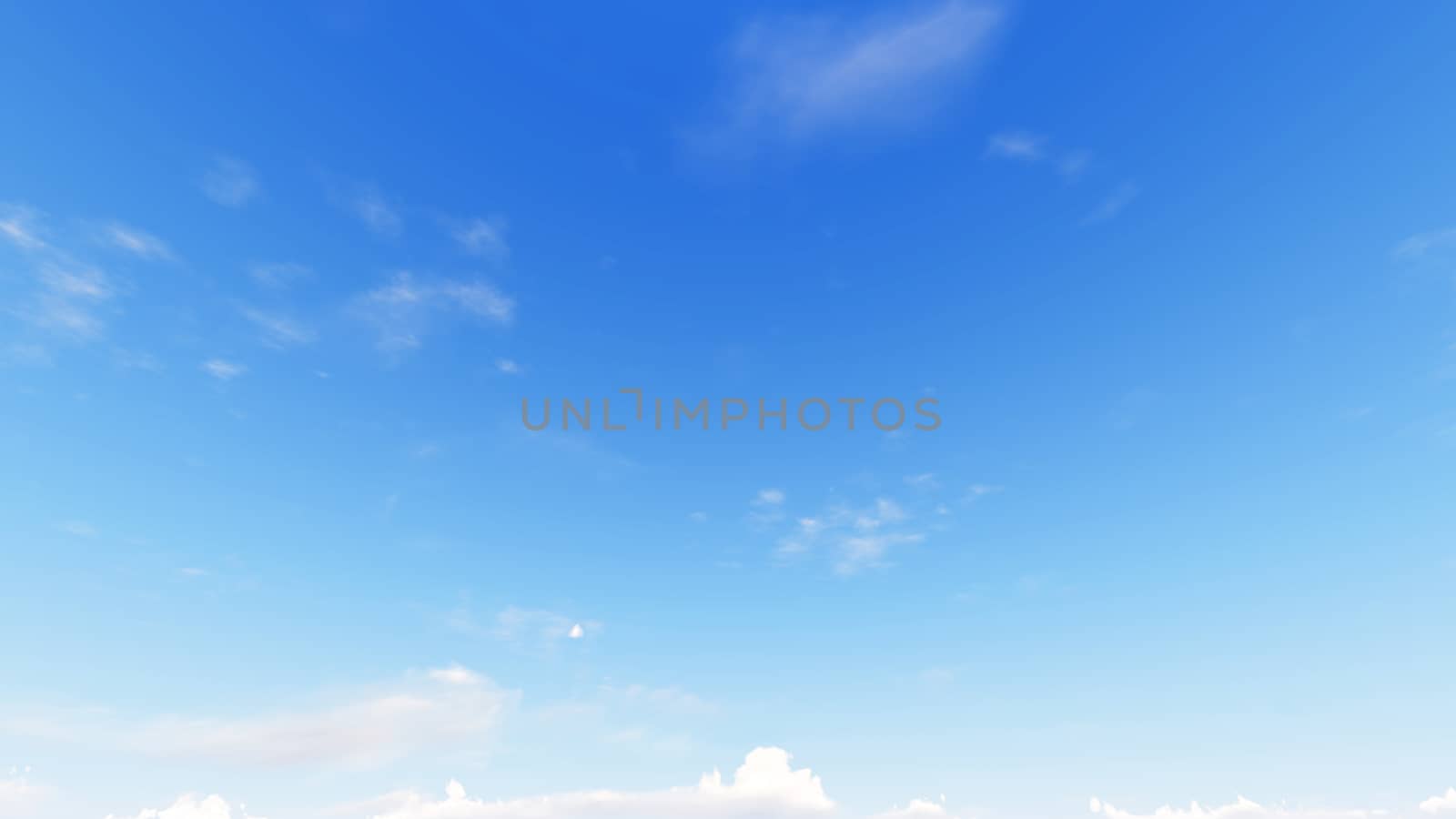 Cloudy blue sky abstract background, blue sky background with tiny clouds, 3d rendering

