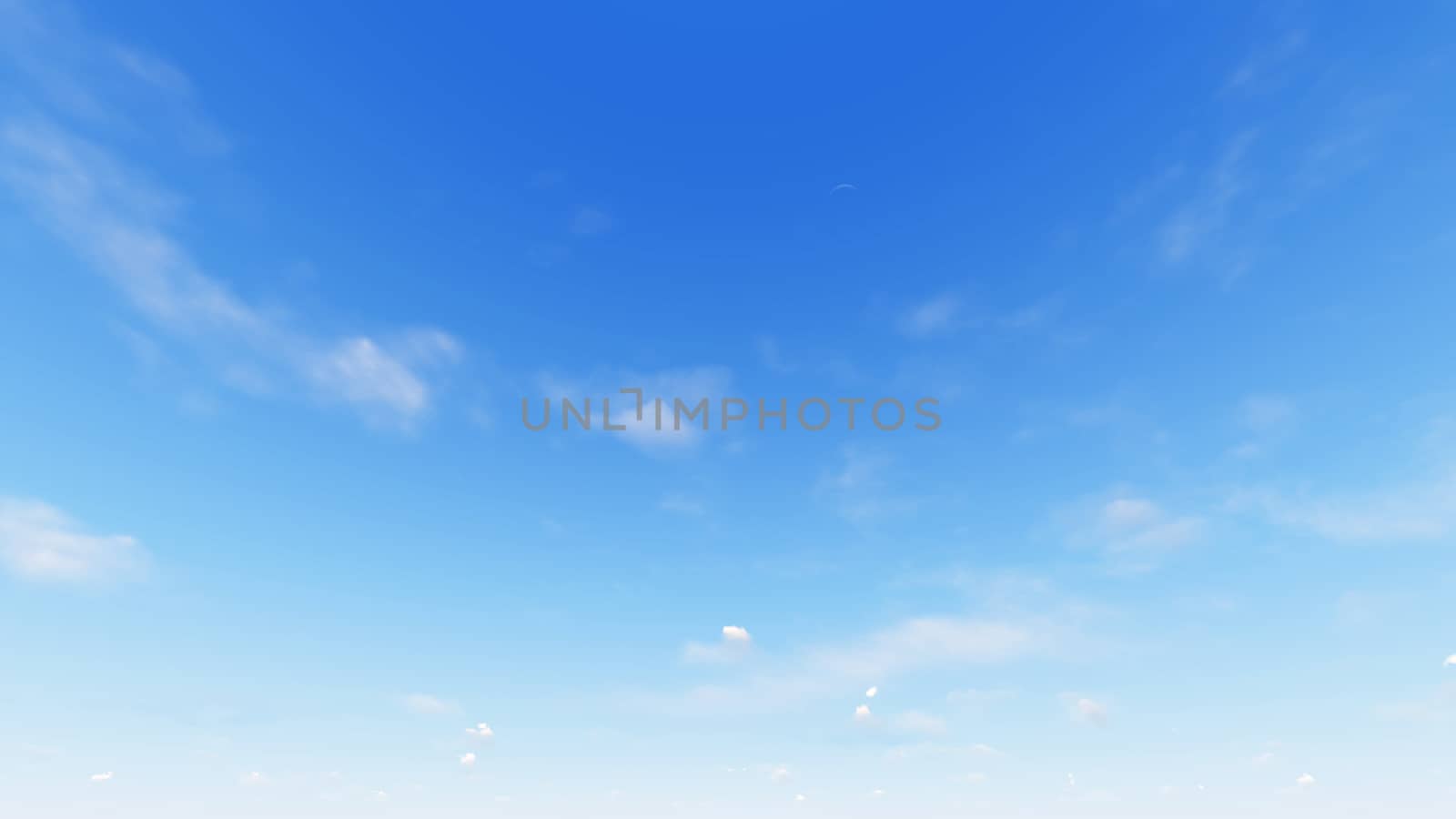 Cloudy blue sky abstract background, blue sky background with tiny clouds, 3d rendering

