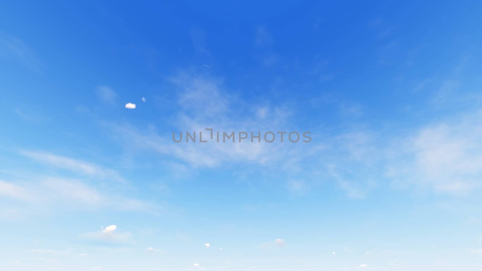 Cloudy blue sky abstract background, blue sky background with tiny clouds, 3d rendering

