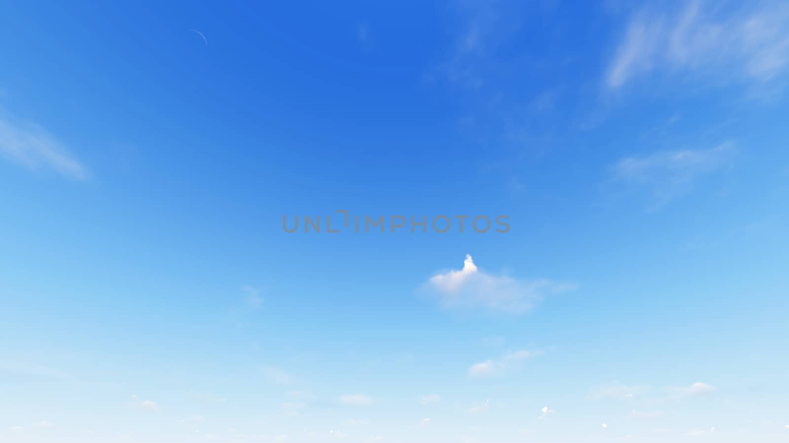 Cloudy blue sky abstract background, blue sky background with tiny clouds, 3d rendering

