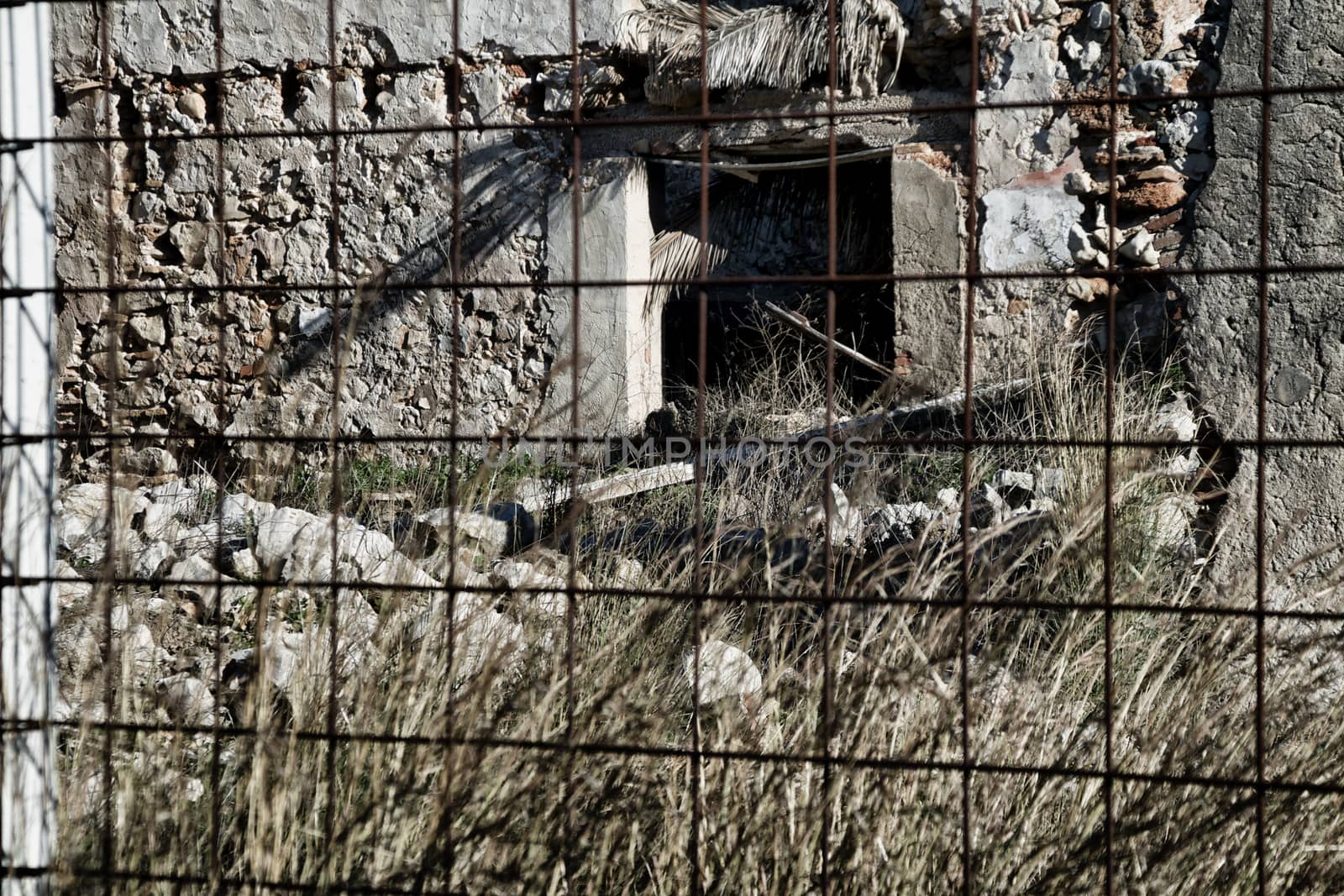 Abandoned house in the country