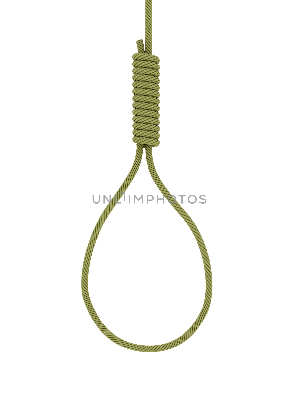 gallows on white background. Isolated 3D image by ISerg