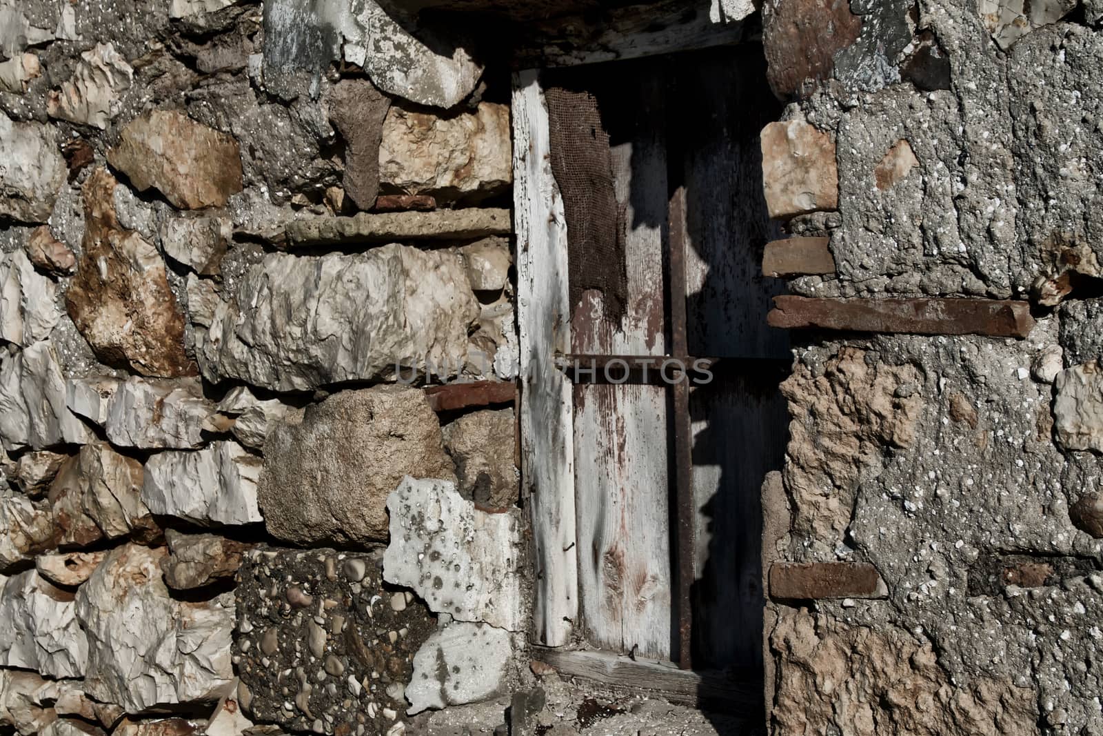 Abandoned house in the country