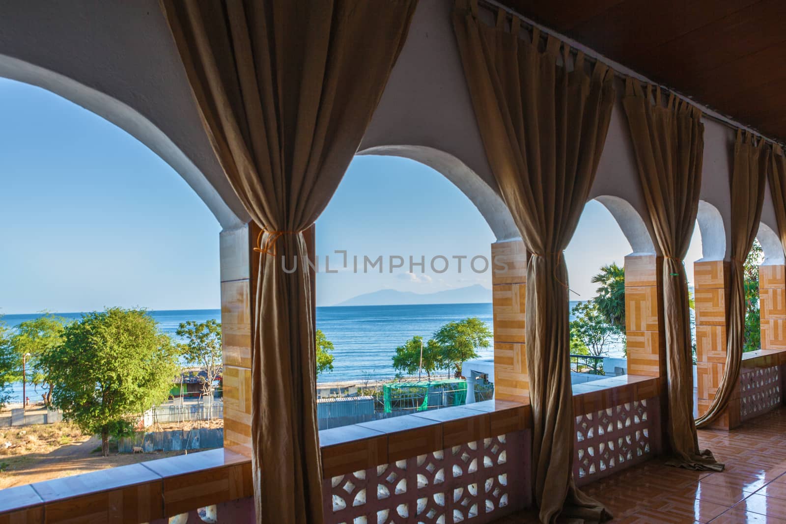 View of atauro island from a holiday home in mainland Dili, East Timor