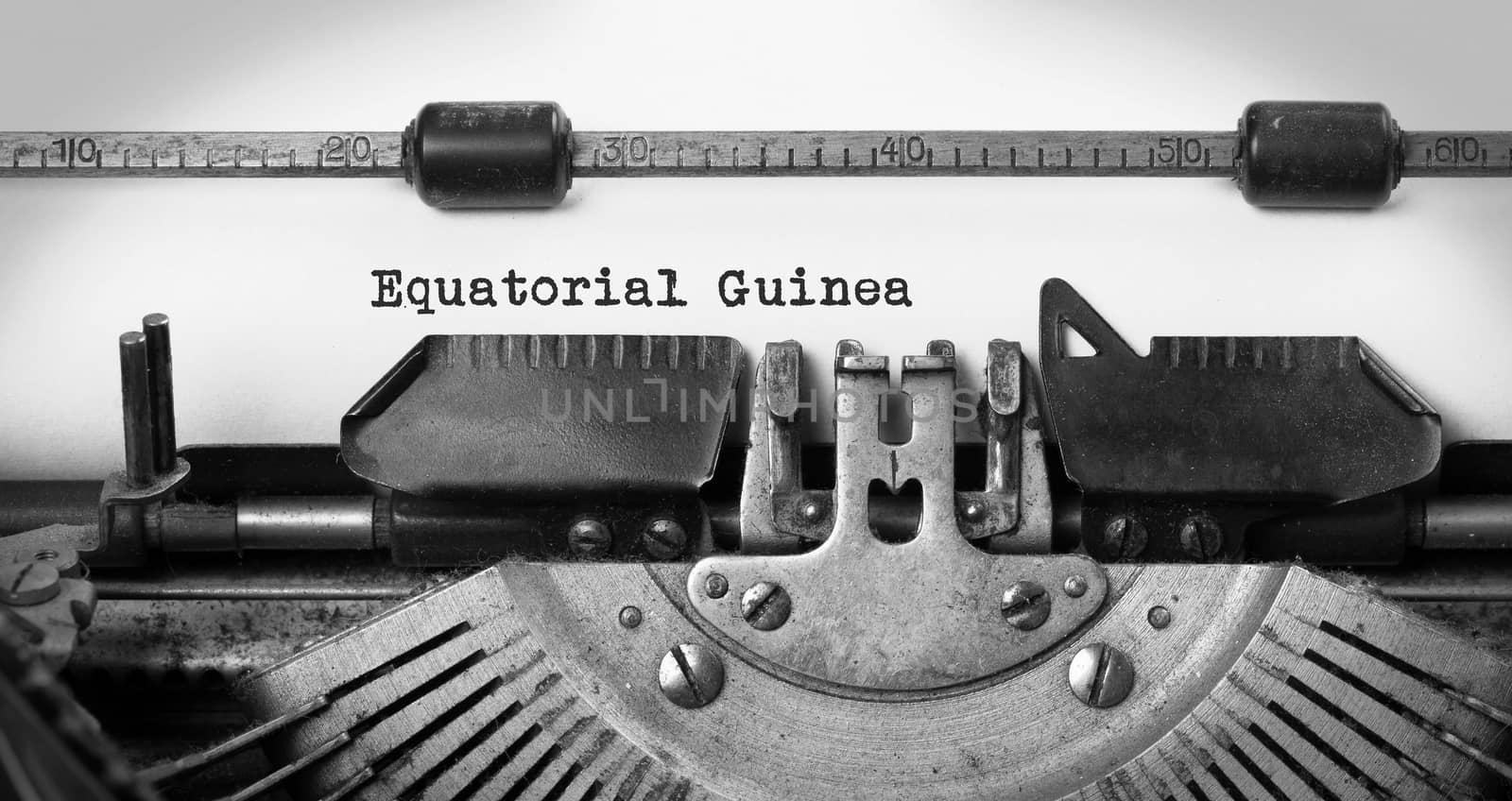 Old typewriter - Equatorial Guinea by michaklootwijk