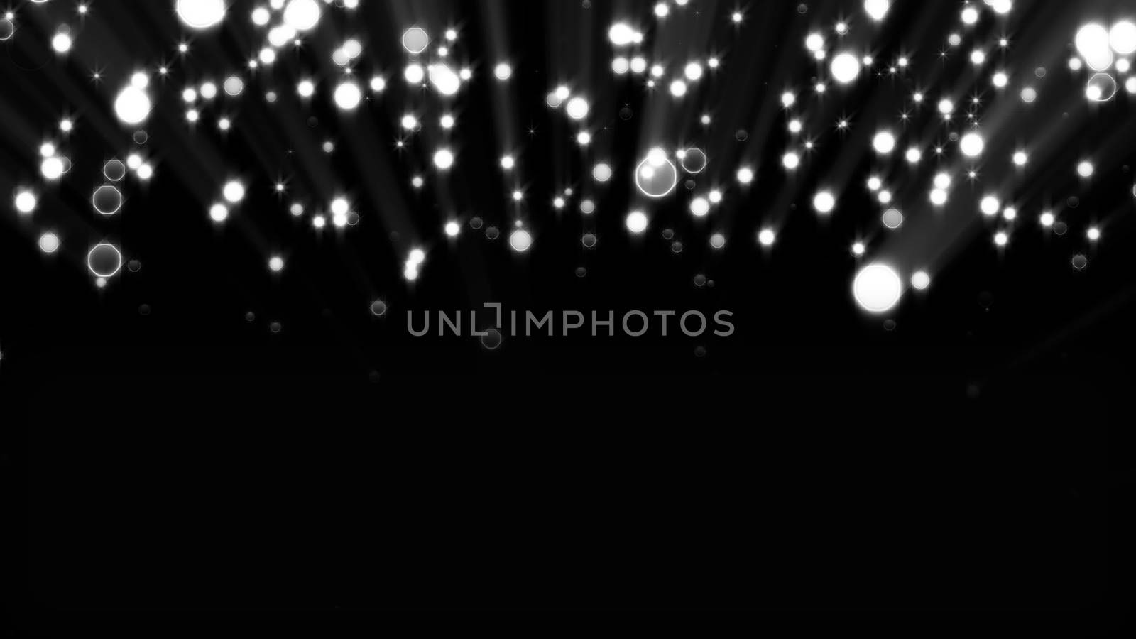 Abstract background with glittering particles. 3D rendered