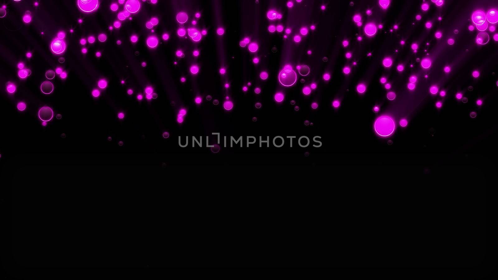 Abstract background with glittering particles. 3D rendered