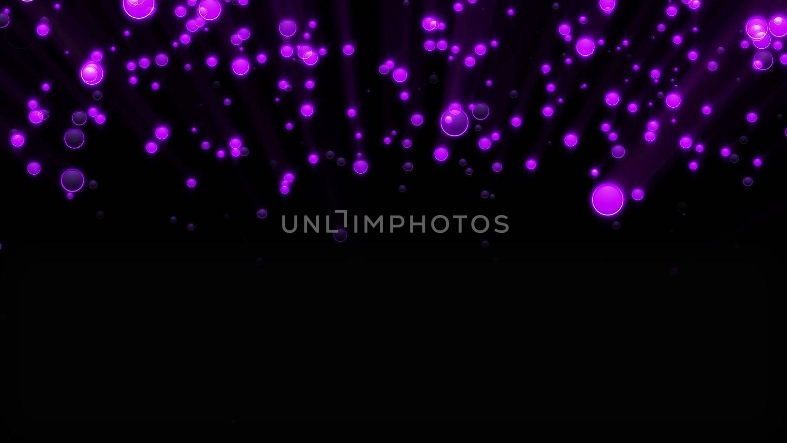 Abstract background with glittering particles. 3D rendered