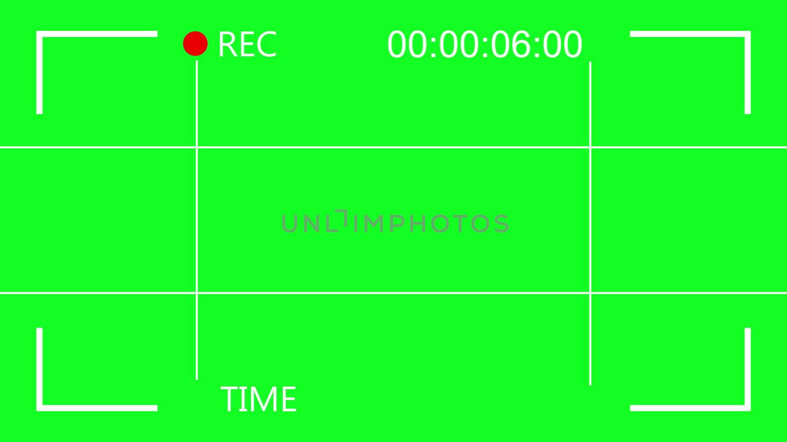 Video Camera Screen Interface. Recording interface. 3D rendered