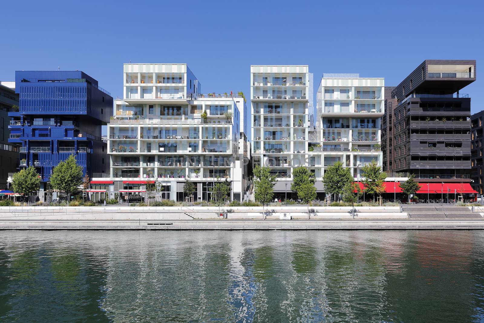 Famous Confluence District in Lyon, France