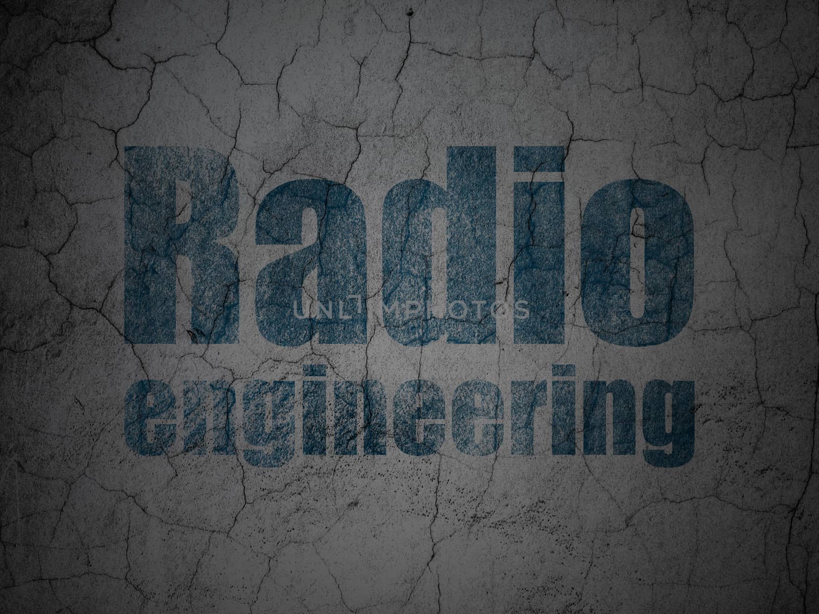 Science concept: Radio Engineering on grunge wall background by maxkabakov