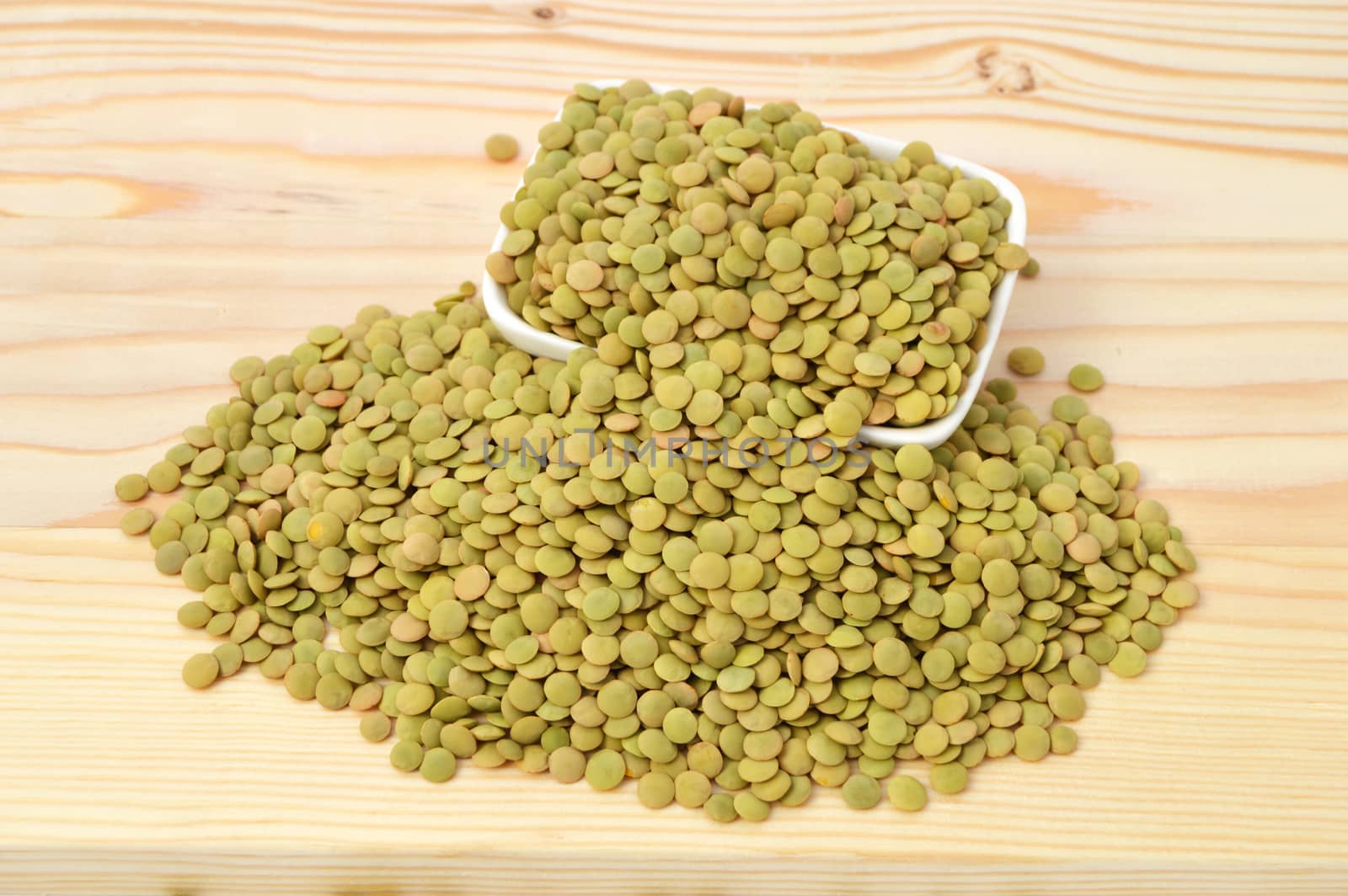 Pictures of green lentils with high nutrition