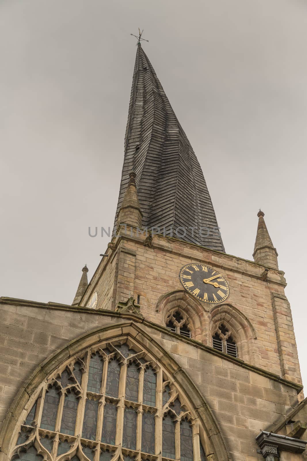 The Crooked Spire in Chesterfield, Derbyshire , England by chrisukphoto