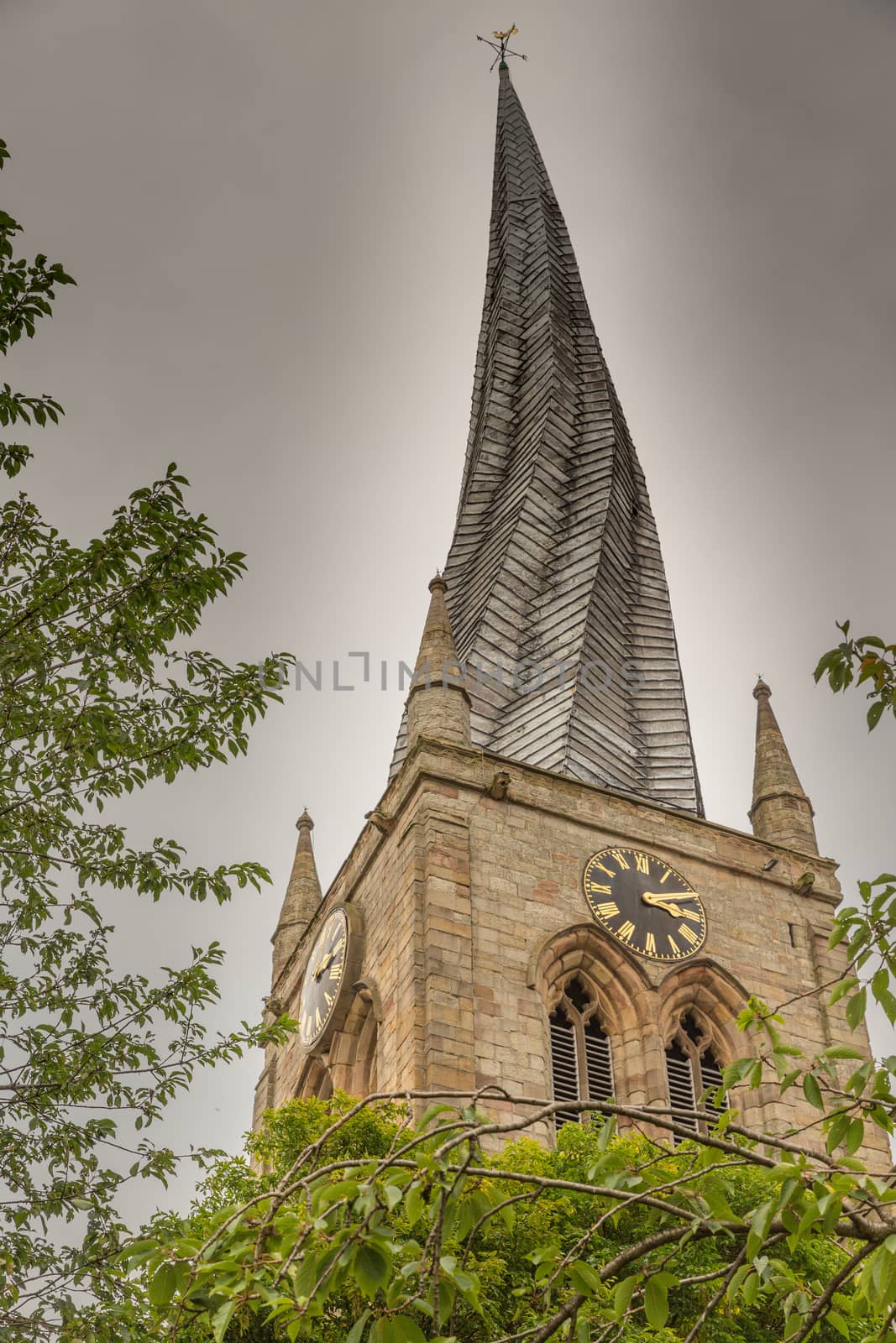The Crooked Spire in Chesterfield, Derbyshire , England by chrisukphoto