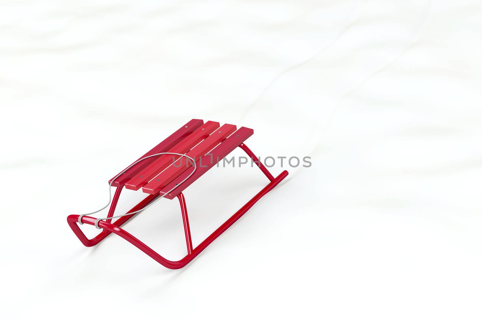 Red sledge by magraphics