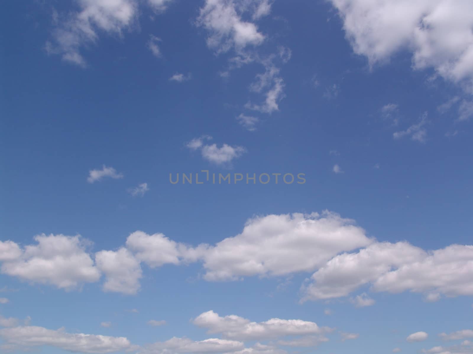 Blue sky with clouds background by elena_vz