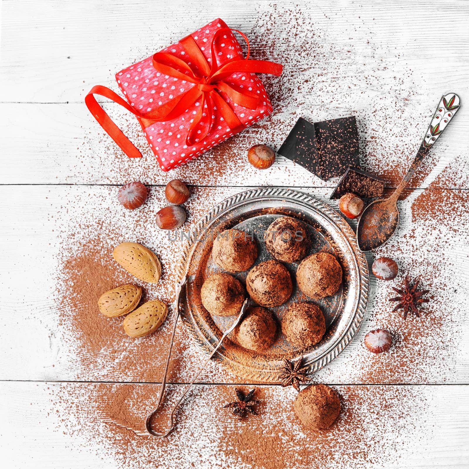 Chocolate truffles candy by LMykola