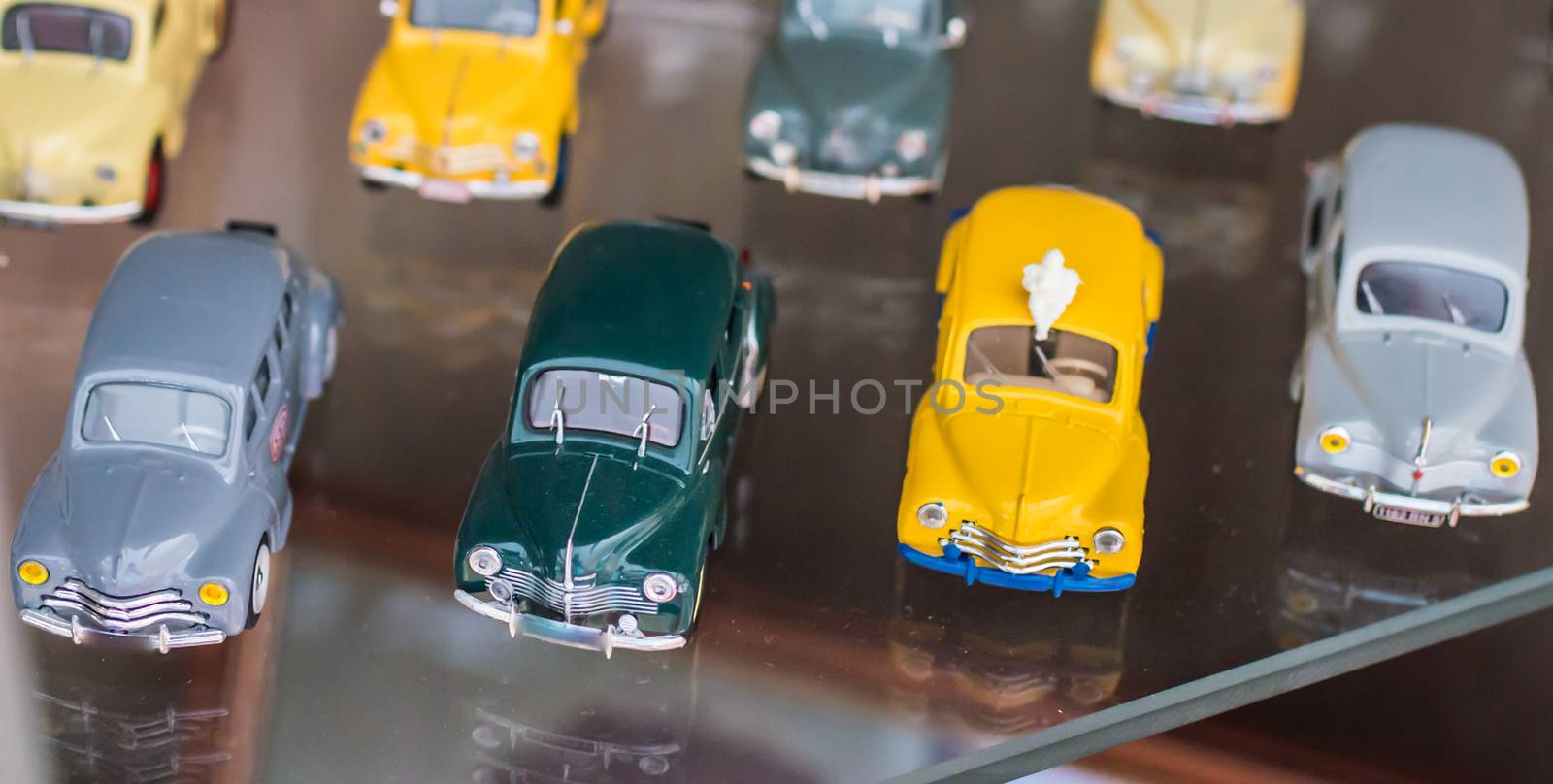 retro colorful toy sport cars by okskukuruza