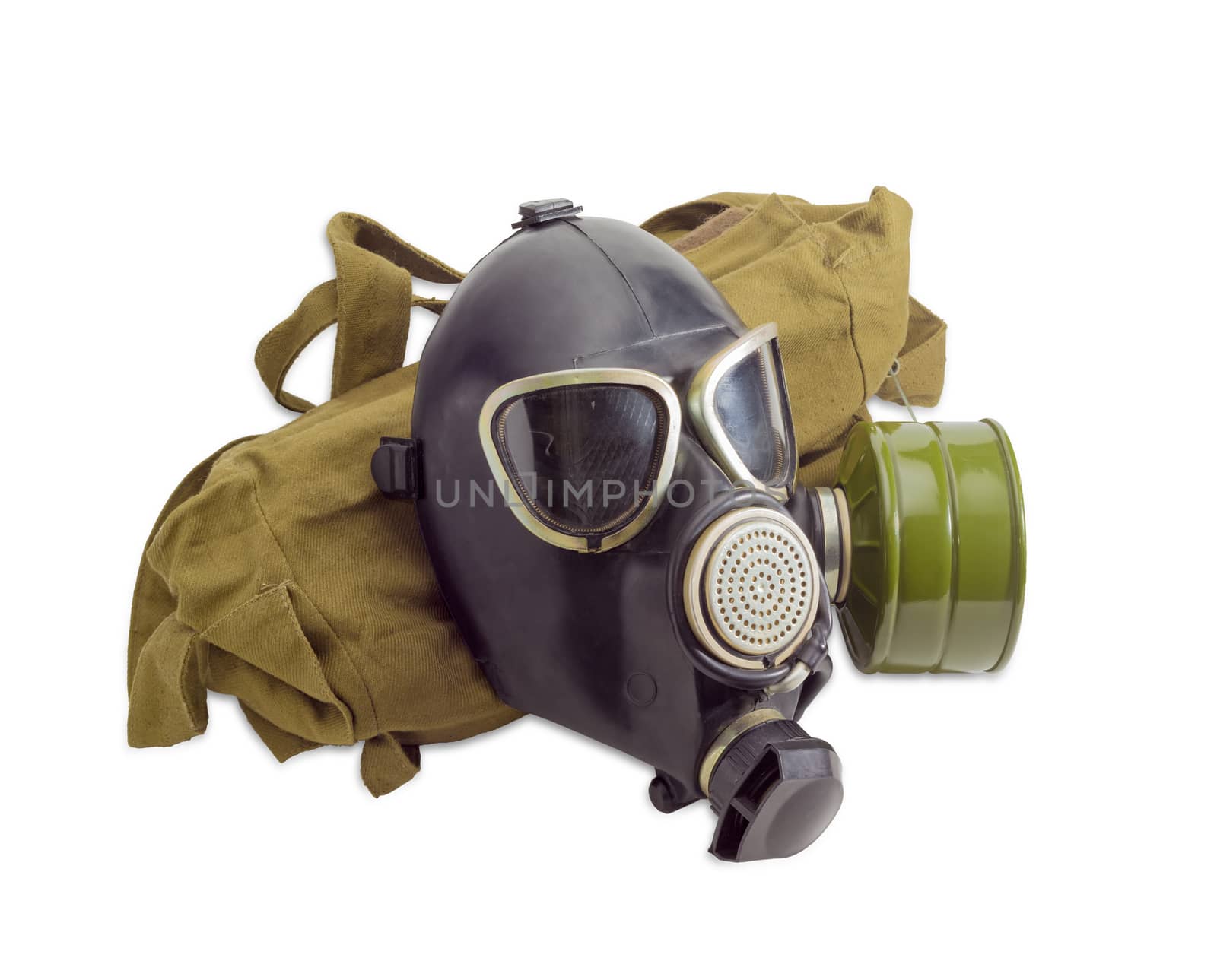 Gas mask and a cloth bag for him by anmbph