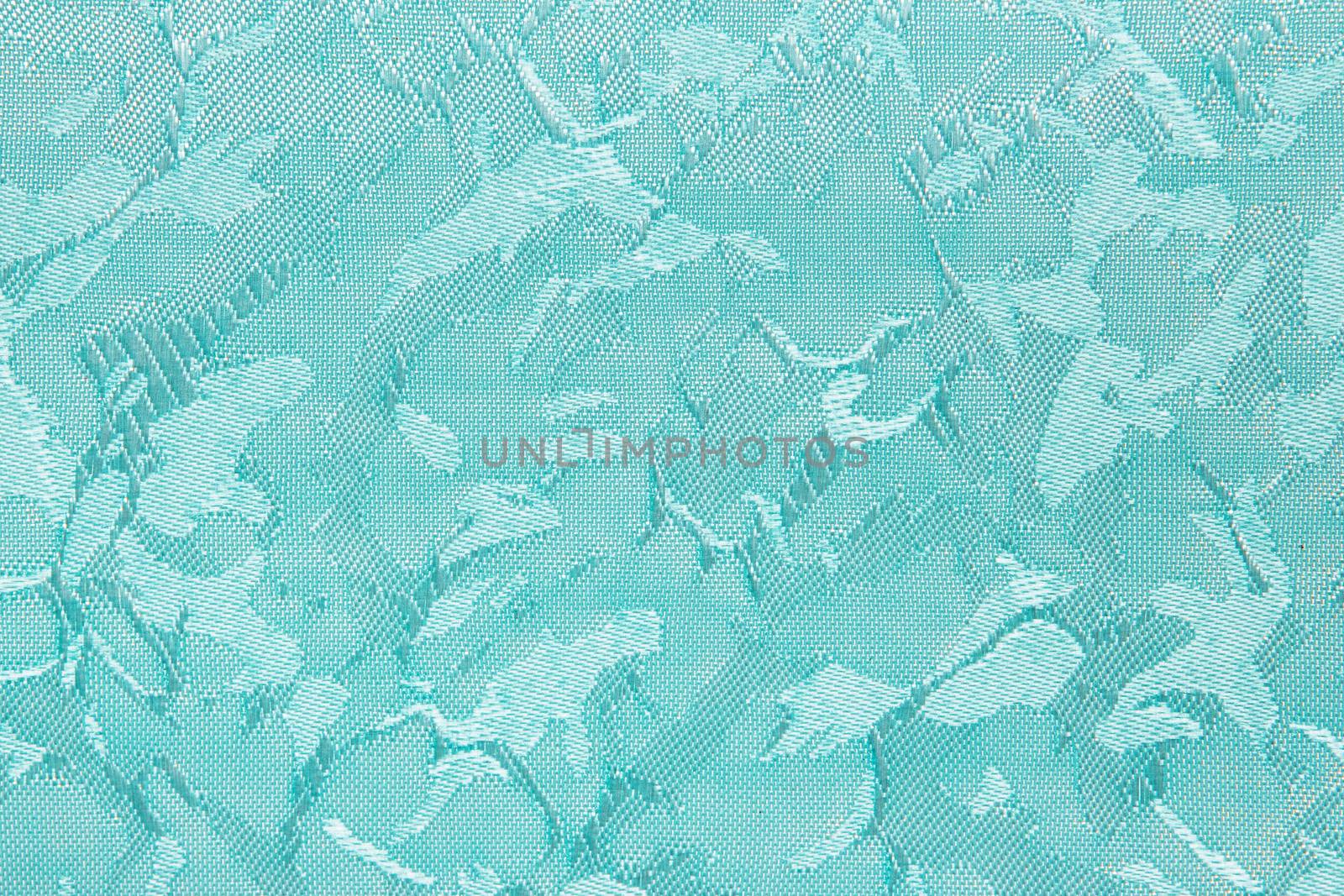 turquoise Fabric blind curtain texture background can use for backdrop or cover