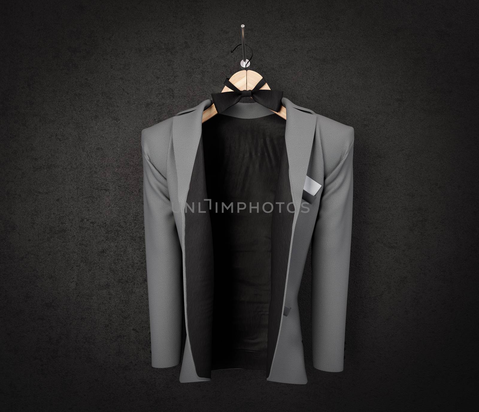 business jacket on textured wall concept photo background