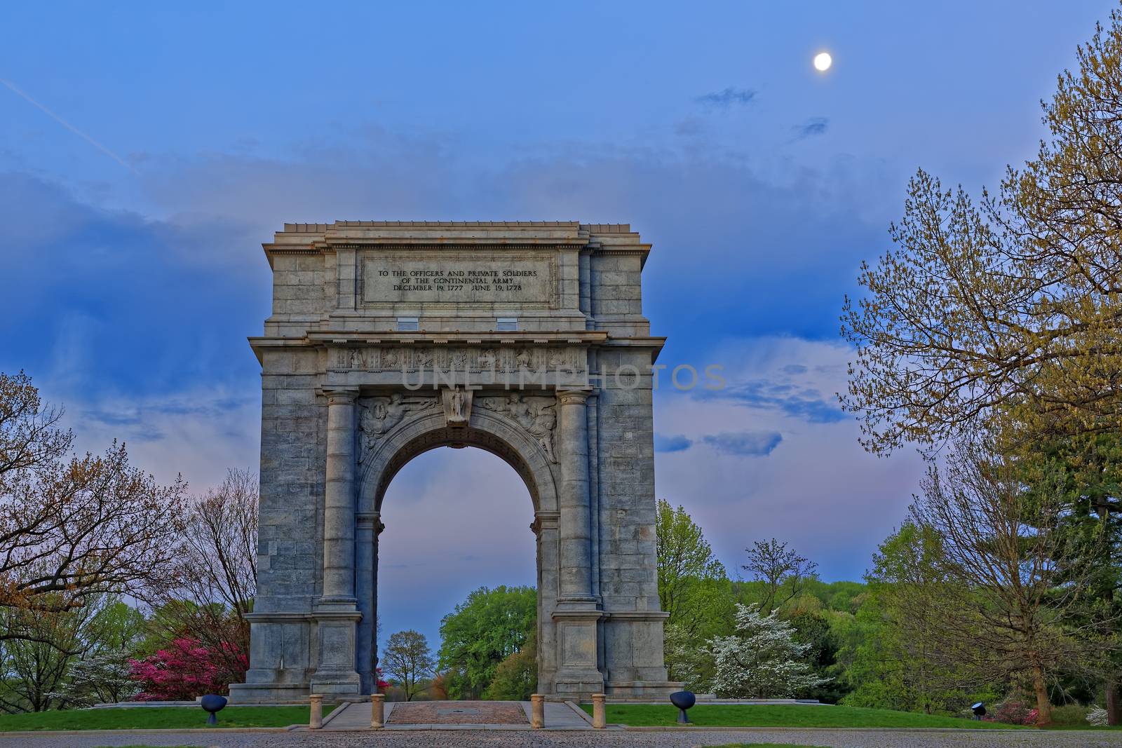 Valley Forge National Memorial Arch at Dawn by DelmasLehman