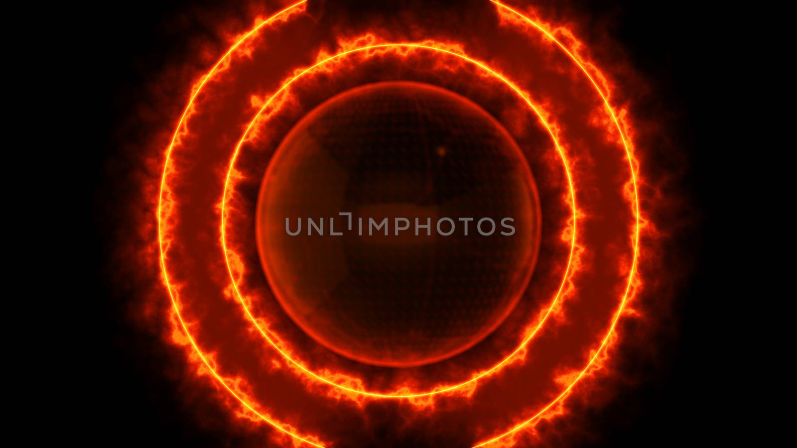 Technology sphere background with circle energy lines by nolimit046