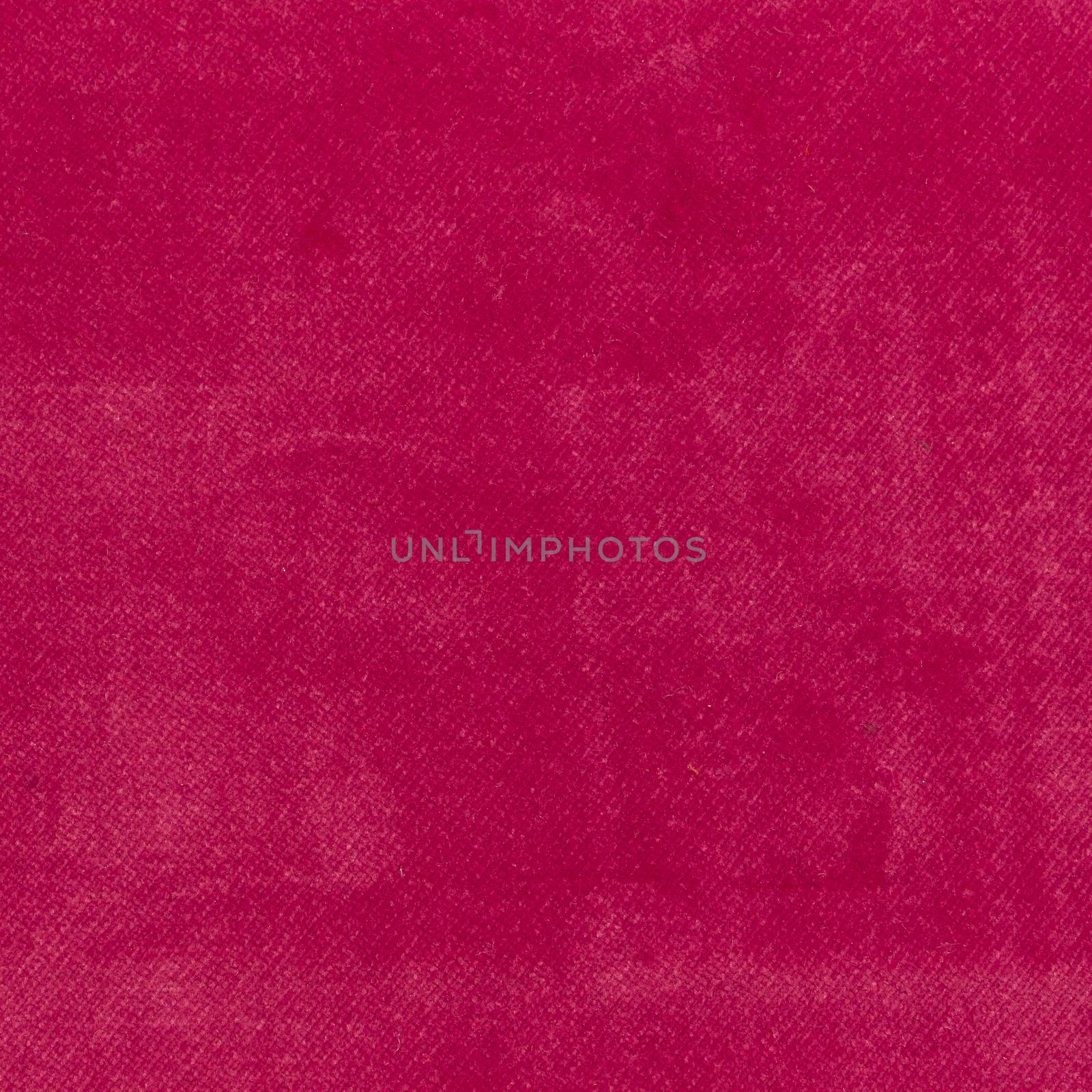 The Velvet fabric texture in fuchsia color. Square shape