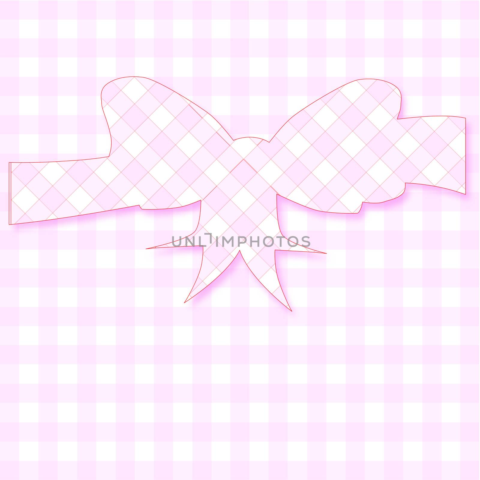 Pink Gingham Mothers Day Card by Bigalbaloo