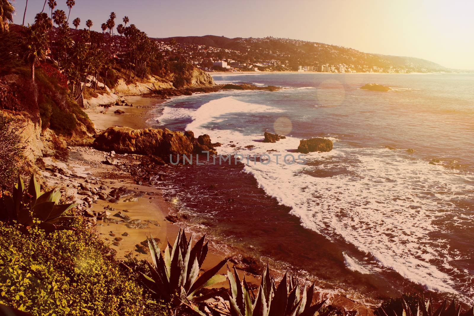 laguna beach coastal view, Los Angeles. Beautiful view of the coast