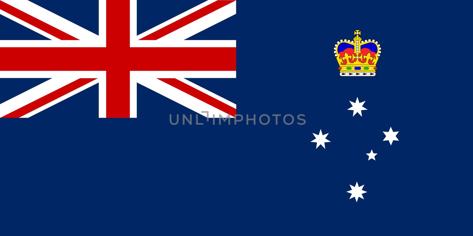 The flag of the Australian state of Victoria