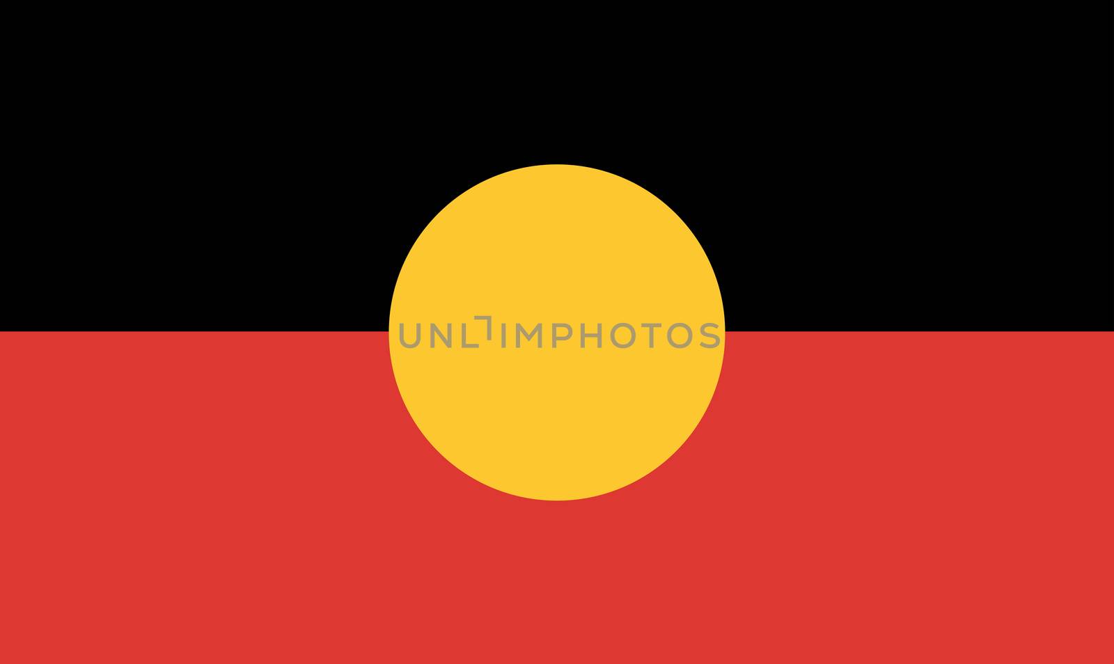 The flag of the Australian Aboriginal people