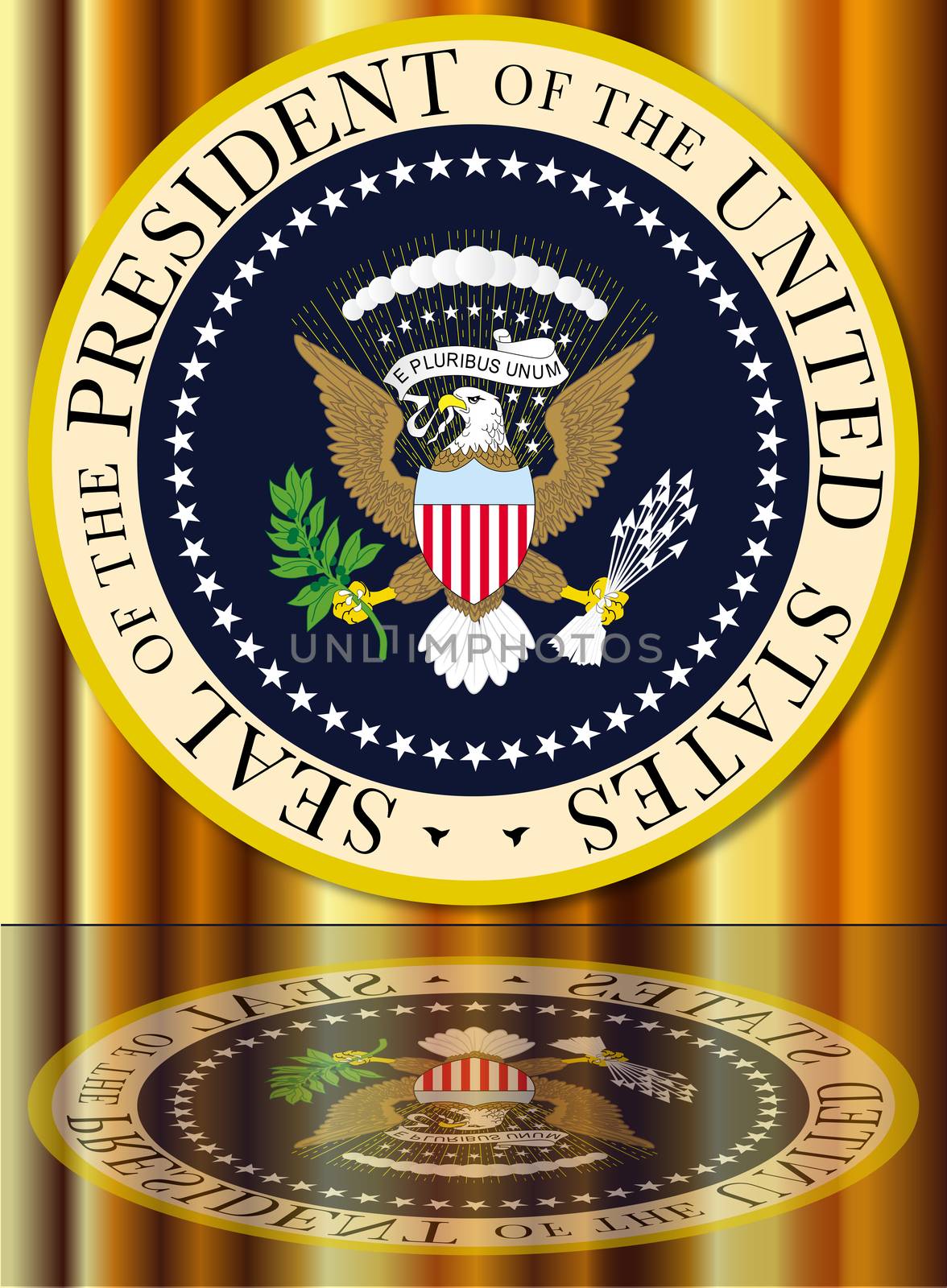 Presidential Seal Reflection by Bigalbaloo