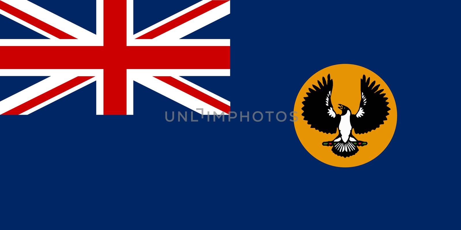 The flag of the Australian state of South Australia