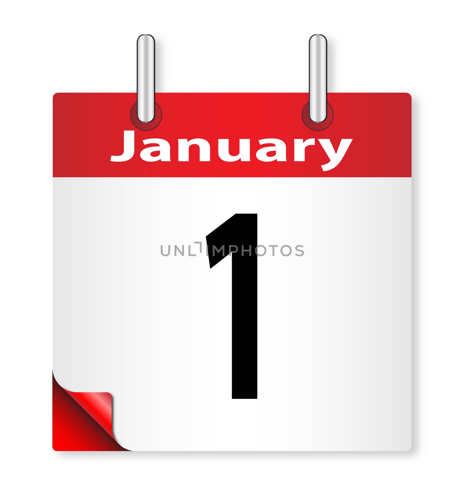 A calender date offering the 1st January