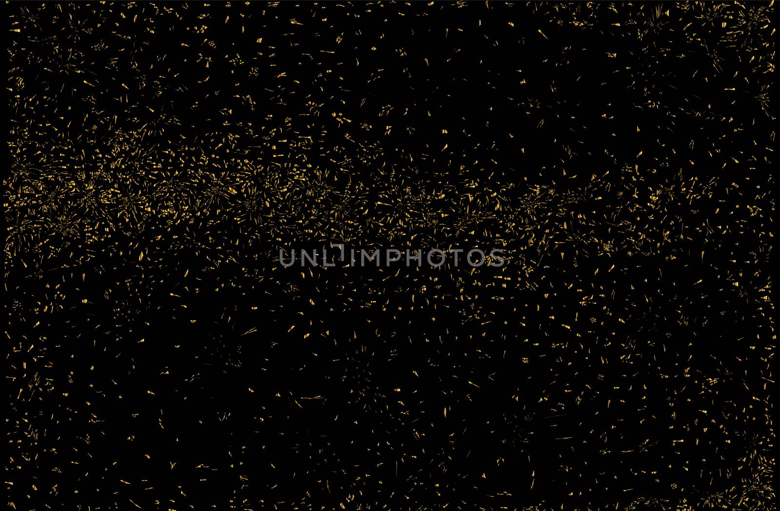 A black and gold fleck type background