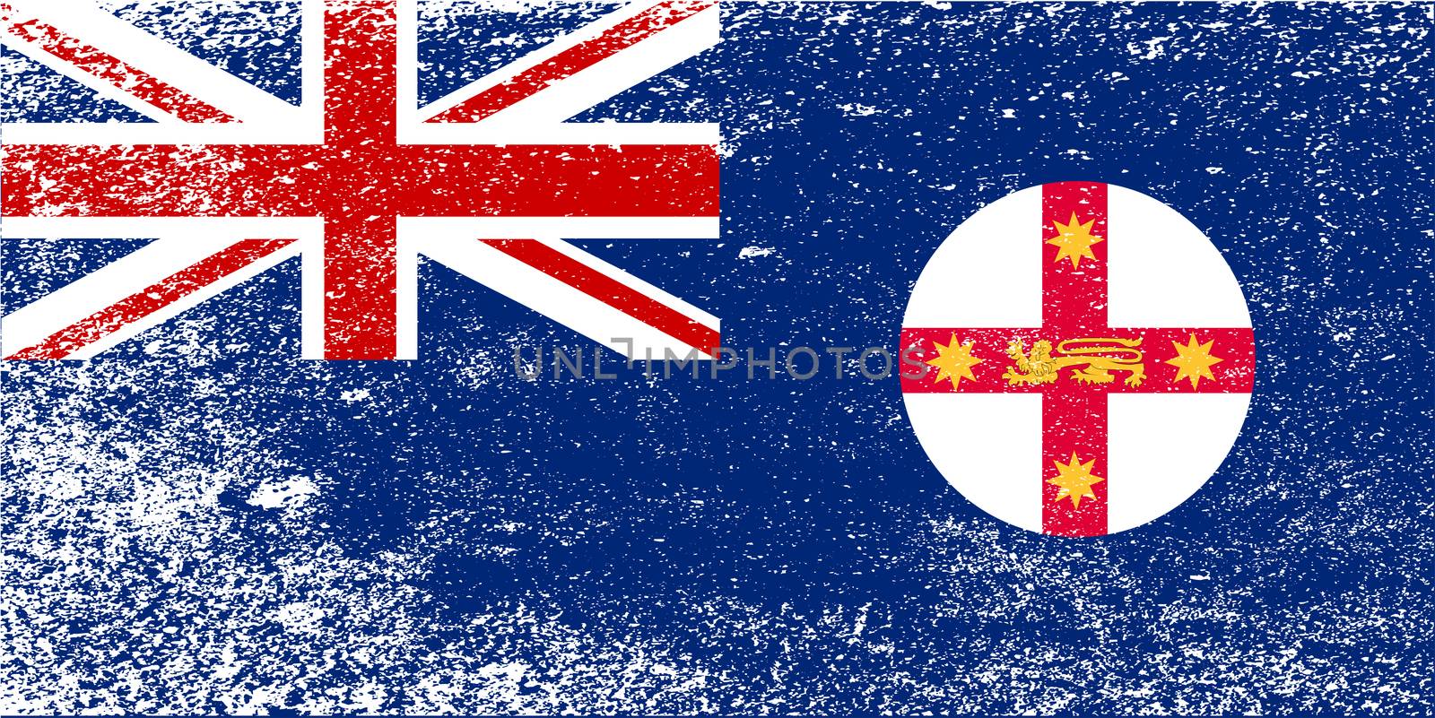 New South Wales Grunge Flag by Bigalbaloo