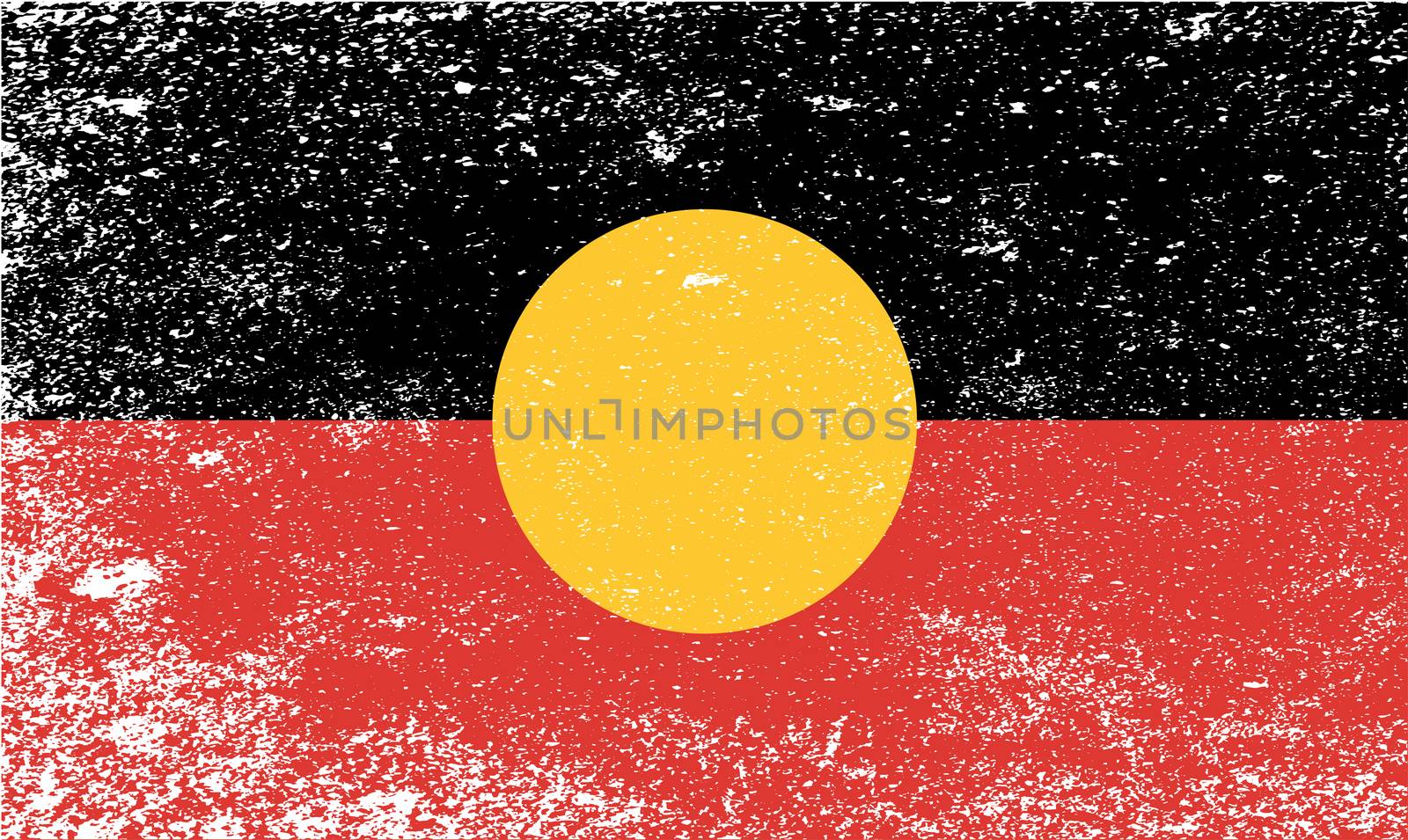 Australian Aboriginal Grunge Flag by Bigalbaloo