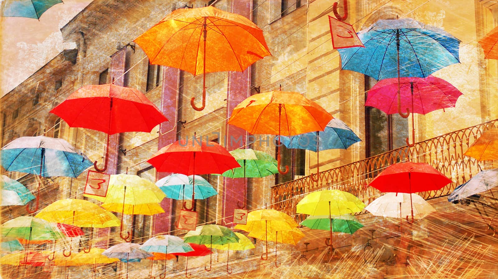 umbrella. street decoration