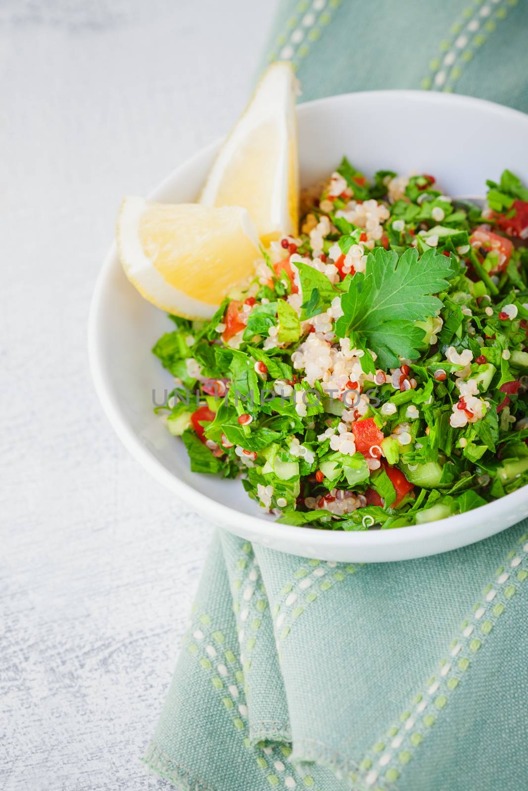 Quinoa tabbouleh salad by supercat67