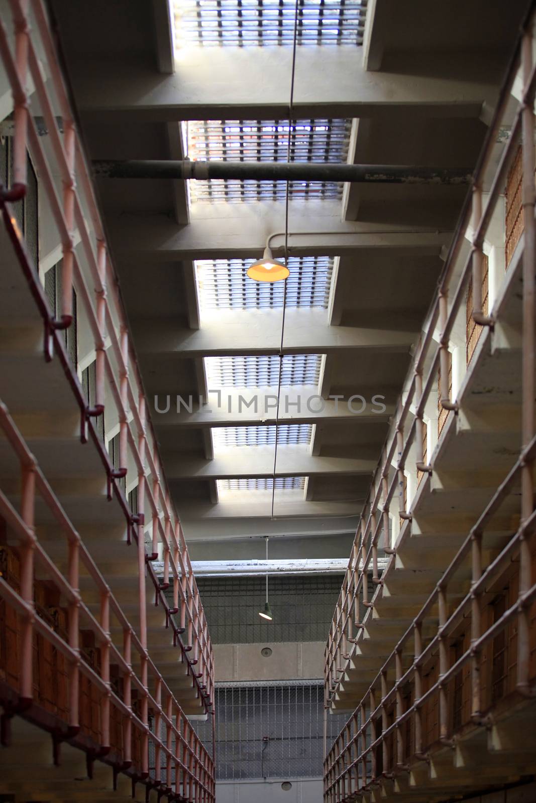 Inside view of Alcatraz Jail House Block