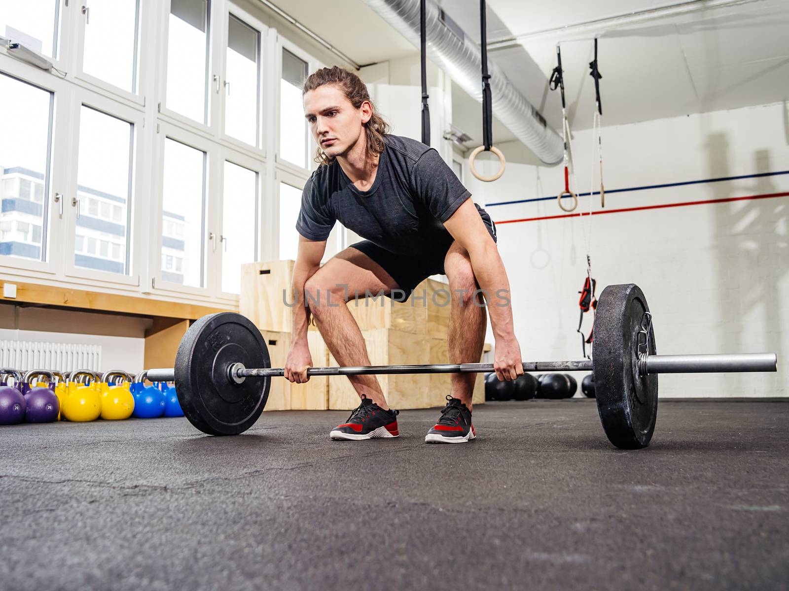 Clean and jerk at the gym by sumners