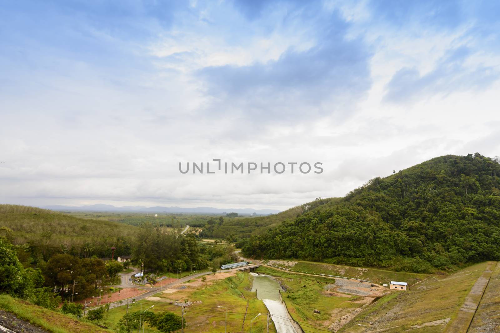 Viewpoint reservoir .Or nature and hill. by engphoto
