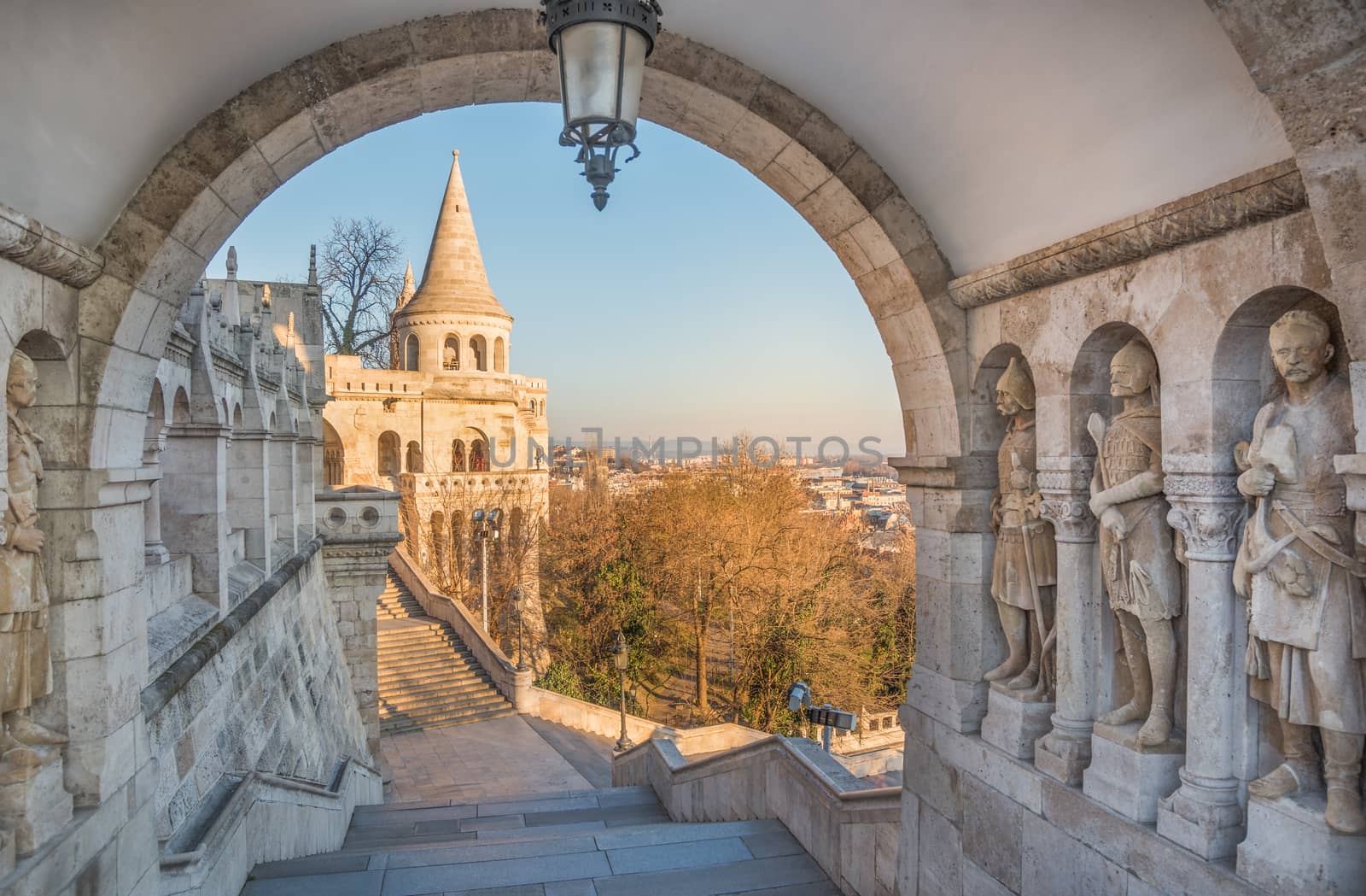 Panoramic View of Budapest and the Danube River as Seen from Gellert Hill Lookout Point