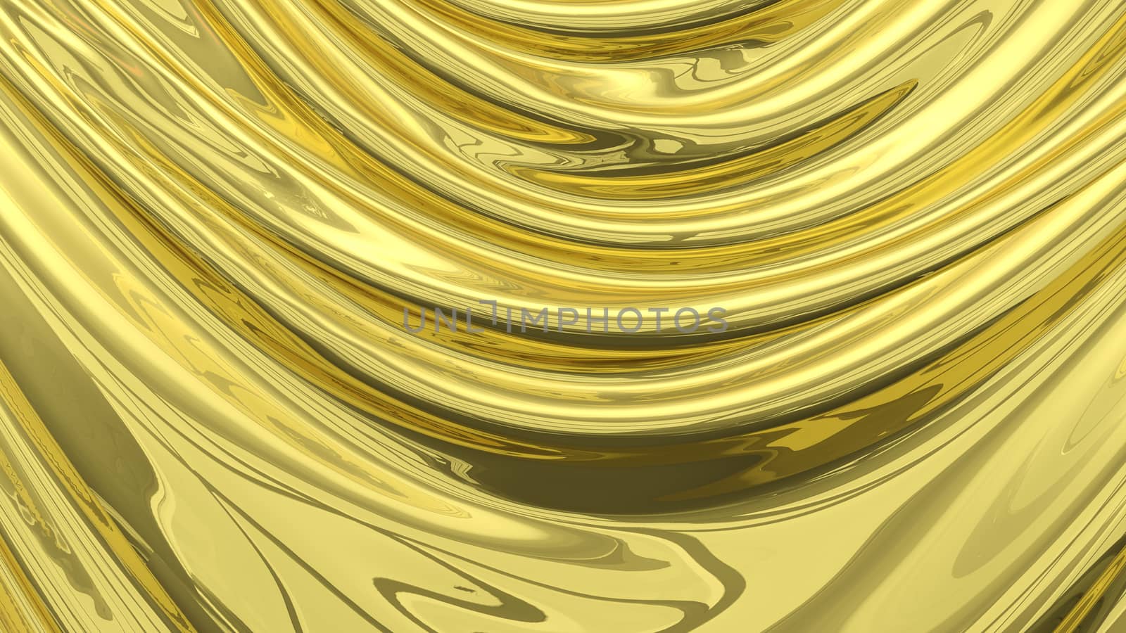 3D Illustration Abstract Gold Background Silk Cloth