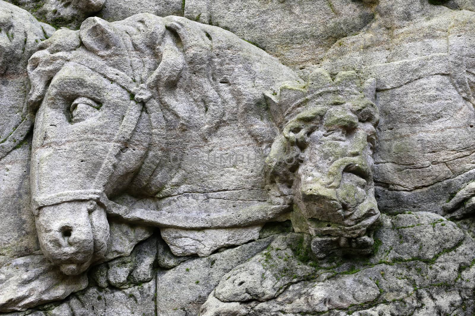 Detail of the rock relief - Arrival of the Magi by Mibuch